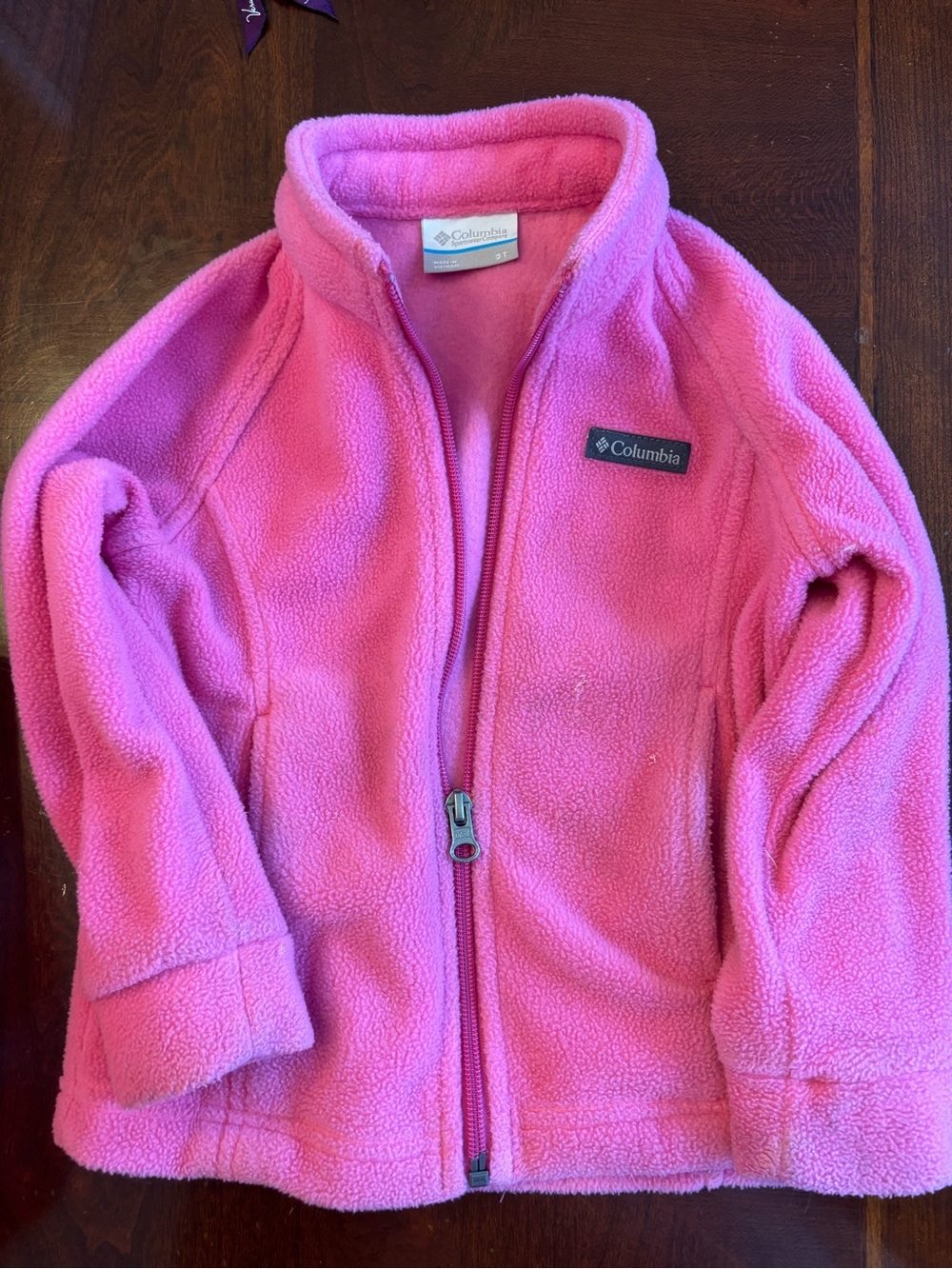 Columbia Kids' Pink Fleece Jacket - Cozy Zip Front